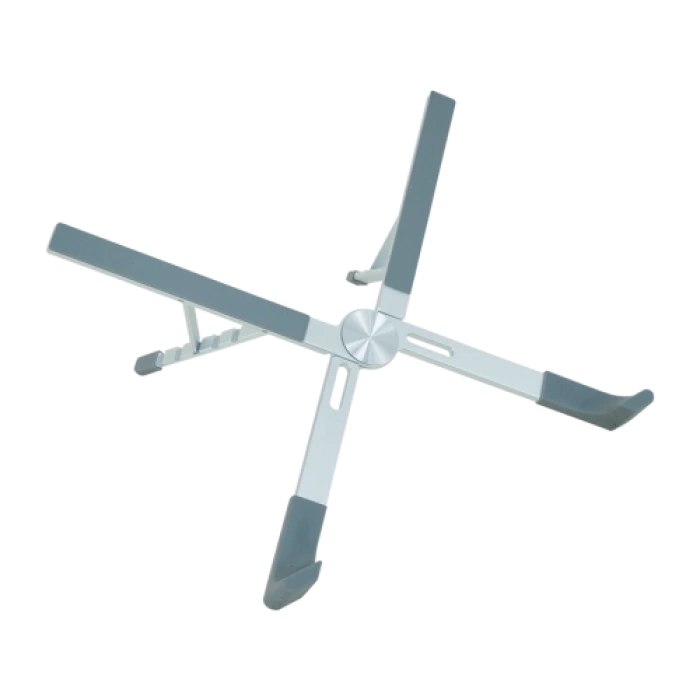 FRISBY FNC-5140ST, 10"-17.3" Taşınabilir,  Katlanır, Notebook Standı, 5 Kademeli Ayarlanabilir Yükseklik, Alüminyum (Gümüş)