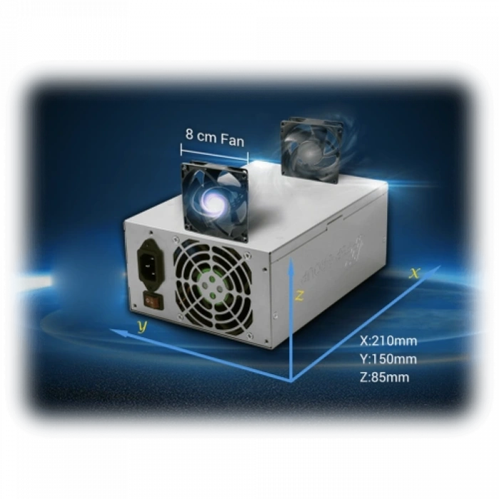 Fsp Cannon, Fsp1600-55yd, 1600w, 2x8cm Fan, Gamıng Atx, Power Supply (psu)