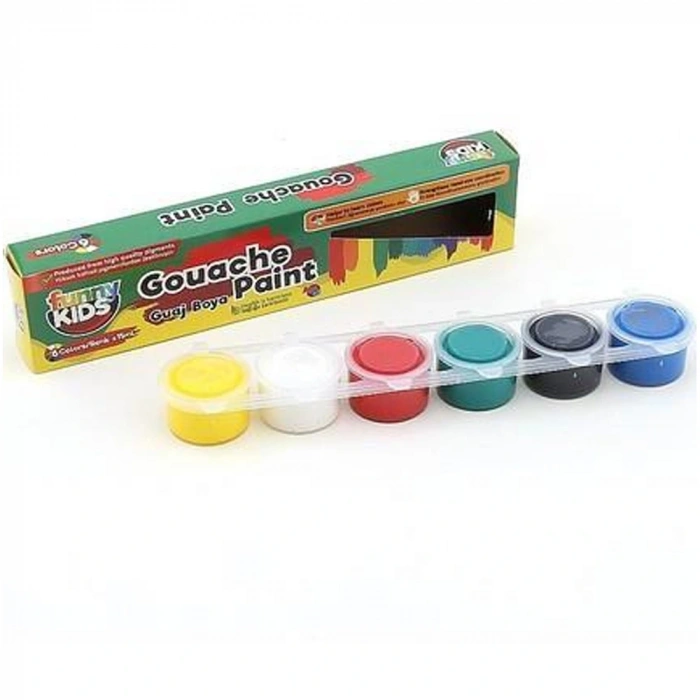 Funny Kids Guaj Boya 25 ML 6 Lı Set