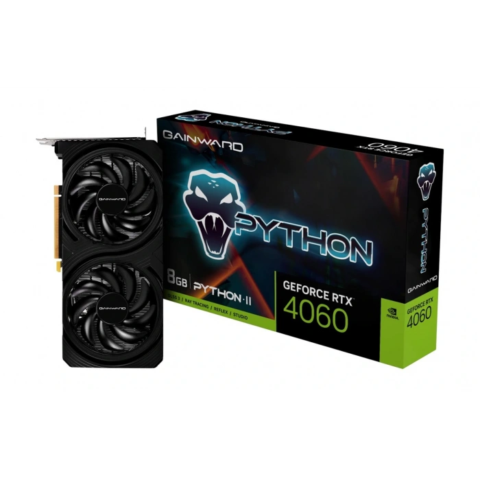 Gainward Geforce Rtx4060 Python Iı 8gb Gddr6 128 Bit Dlss 3 Ekran Kartı