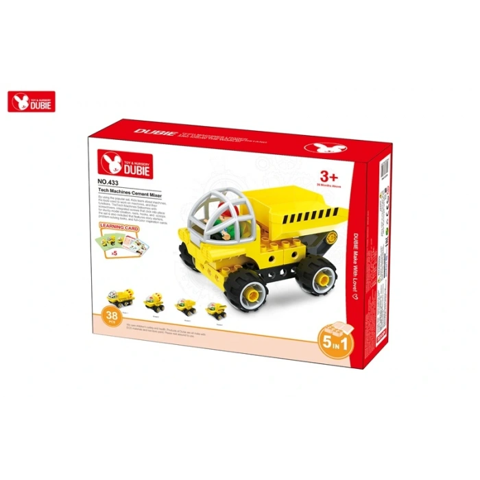 Galtoys Wange Dubıe İnşaat Araçları 5 İn 1 (+5 Kart) 38 Parça Gal-433