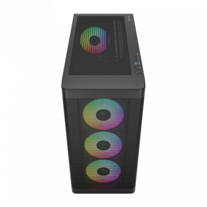 GAMDIAS ATHENA M3, FSP 1600W, Tempered Glass, Type-C, Mesh Ön Panel, ARGB, ATX, Professional GAMING KASA