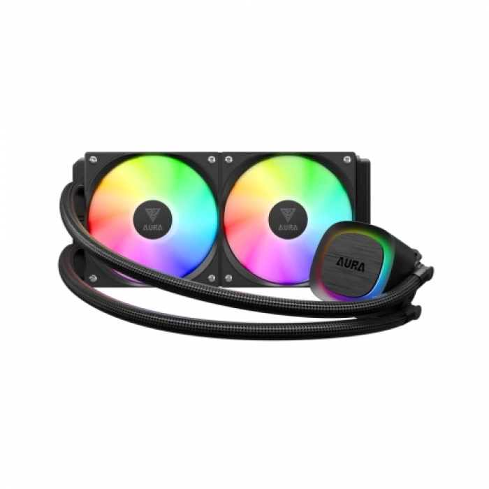 GAMDIAS AURA GL240 V2, 240mm, RGB, 2 Fanlı, CPU Sıvı Soğutma