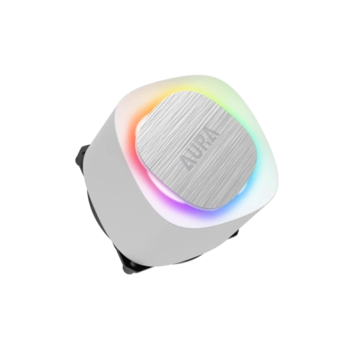 GAMDIAS AURA GL240 V2 WH, White Edition, 240mm,  RGB, 2 Fanlı,CPU Sıvı Soğutma