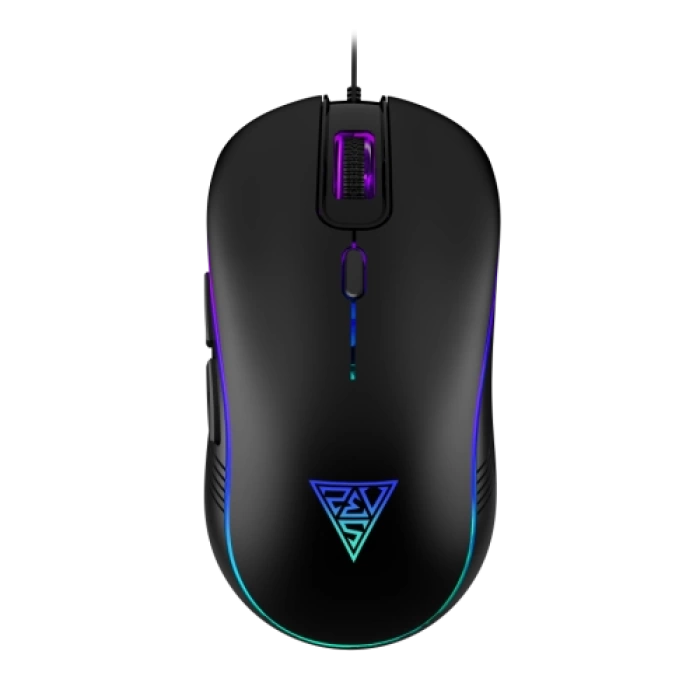 GAMDIAS AURA GS3, Çok Renkli Aydınlatma,  USB Kablolu, 6 Tuşlu, Gaming Mouse, 3.600 DPI, Siyah