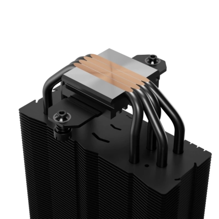 GAMDIAS BOREAS E2-410, Black Edition, 120mm, CPU Kule Tipi Hava Soğutma, Doğrudan Temas Teknolojisine Sahip 4 adet Gelişmiş Bakır Isı Borusu (AMD AM4-AM5 ve INTEL Tüm işlemciler ile uyumlu)