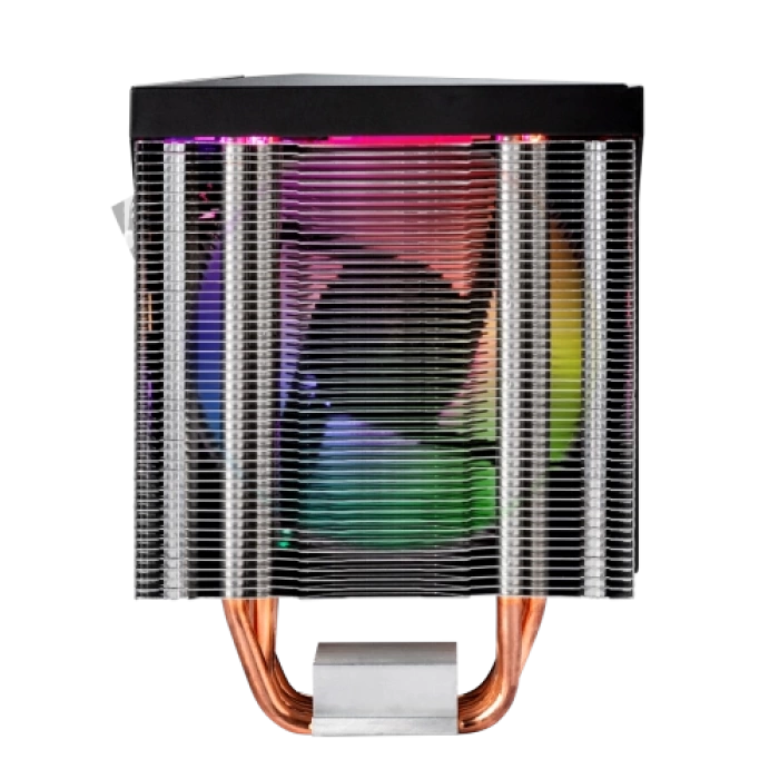 GAMDIAS BOREAS M1-610, LED Lights, 120mm, CPU  Kule Tipi Hava Soğutma, Doğrudan Temas Teknolojisine Sahip 6 adet Gelişmiş Bakır Isı Borusu (AMD AM4-AM5 ve INTEL Tüm işlemciler ile uyumlu)