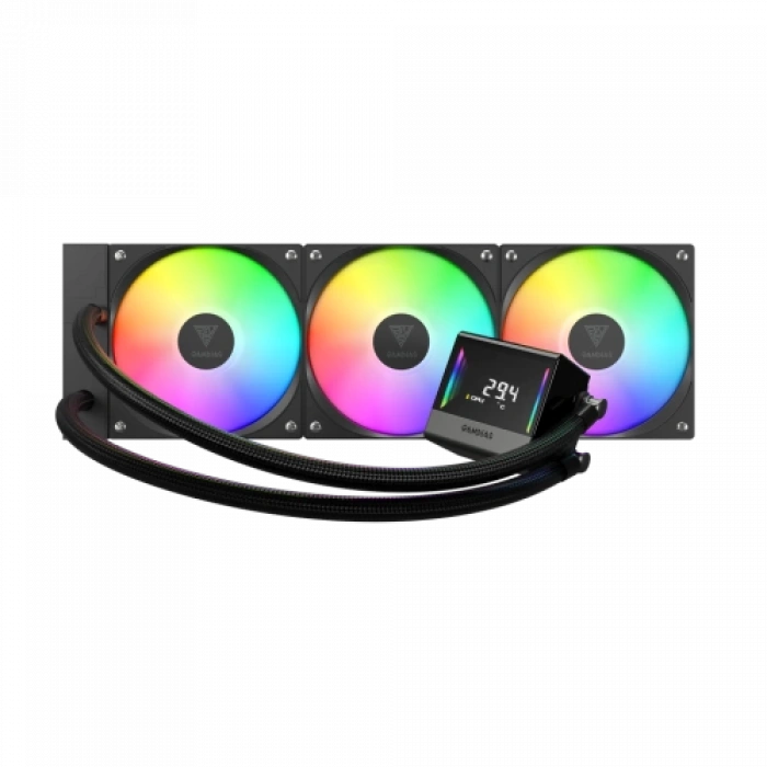 GAMDIAS CHIONE E4-360, 360mm, ARGB, 3 Fanlı, Dijital Ekran, CPU Sıvı Soğutma
