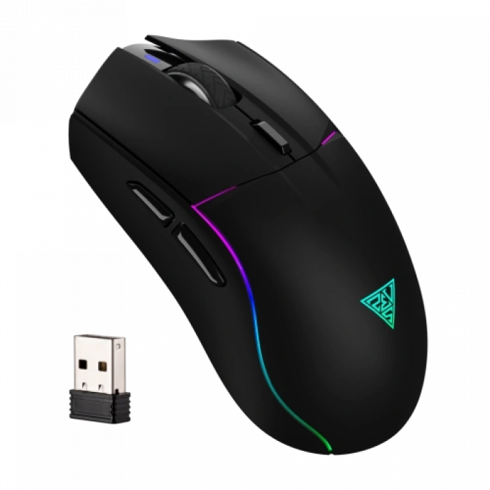 GAMDIAS HADES M3, RGB Aydınlatma, Kablosuz, Bluetooth ve Kablolu Bağlantı, 7 Tuşlu, Şarj Edilebilir, Type-C, Gaming Mouse, 10.000 DPI, Siyah