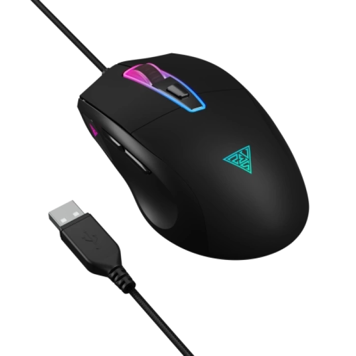 GAMDIAS ZEUS M5, RGB Aydınlatma, USB Kablolu,  7 Tuşlu, Gaming Mouse, 12.800 DPI, Siyah