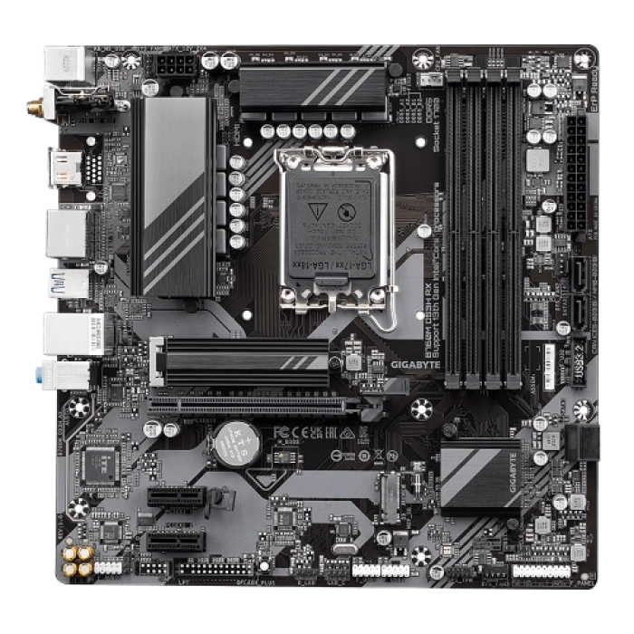 GIGABYTE B760M DS3H AX, rev.1.0, 4xDDR5, 2xM.2, 2xDP, HDMI, Type-C, Wi-Fi 6E, Bluetooth v5.3, 12-13-14.Nesil, LGA1700 Soket, Anakart