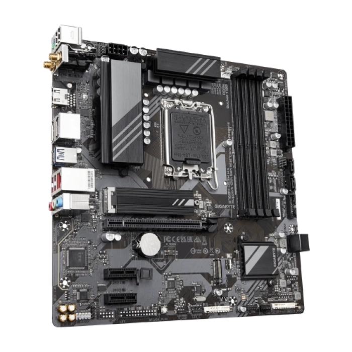 GIGABYTE B760M DS3H AX, rev.1.0, 4xDDR5, 2xM.2, 2xDP, HDMI, Type-C, Wi-Fi 6E, Bluetooth v5.3, 12-13-14.Nesil, LGA1700 Soket, Anakart