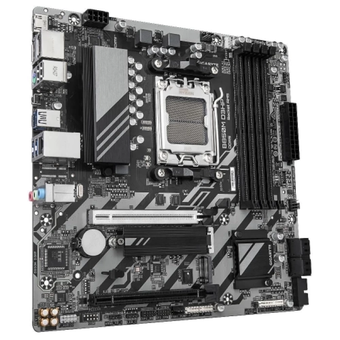 GIGABYTE B850M D3HP, 4xDDR5, 2xM.2, 2xDP, HDMI, Type-C, AM5 Soket GAMING Anakart