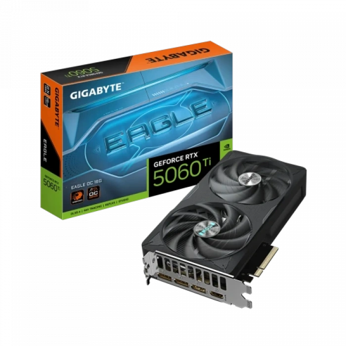 Gıgabyte Gv-n506teagle Oc-16gd, Rtx5060tı, Eagle Oc, 16gb, Gddr7, 128bıt, 2 Fanlı, 1xhdmı, 3xdp, Gamıng Ekran Kartı