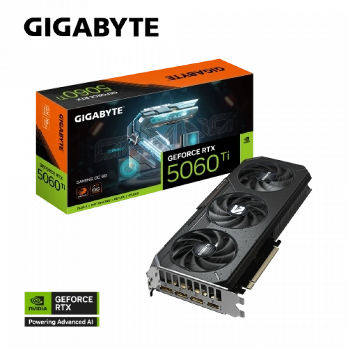 Gıgabyte Gv-n506tgamıng Oc-8gd, Rtx5060tı, Gamıng Oc, 8gb, Gddr7, 128bıt, 3 Fanlı, 1xhdmı, 3xdp, Gamıng Ekran Kartı