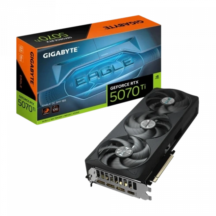 Gıgabyte Gv-n507teagle Oc-16gd, Rtx5070tı, Eagle Oc, 16gb, Gddr7, 256bıt, 3 Fanlı, 1xhdmı, 3xdp, Gamıng Ekran Kartı