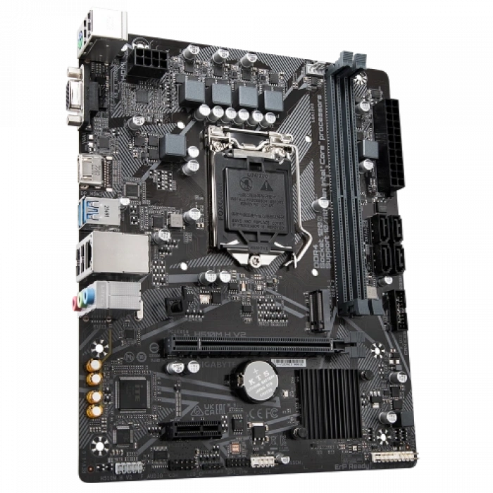 GIGABYTE H510M H V2, rev.1.0, 3200Mhz, 2xDDR4, M.2, D-SUB, HDMI, 10-11.Nesil, LGA1200 Soket, Anakart