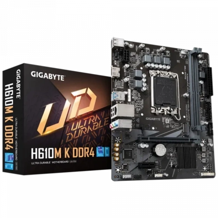Gıgabyte H610m K Ddr4, 2xddr4, M.2, Hdmı, 12-13.14.nesil, Lga1700 Soket, Anakart