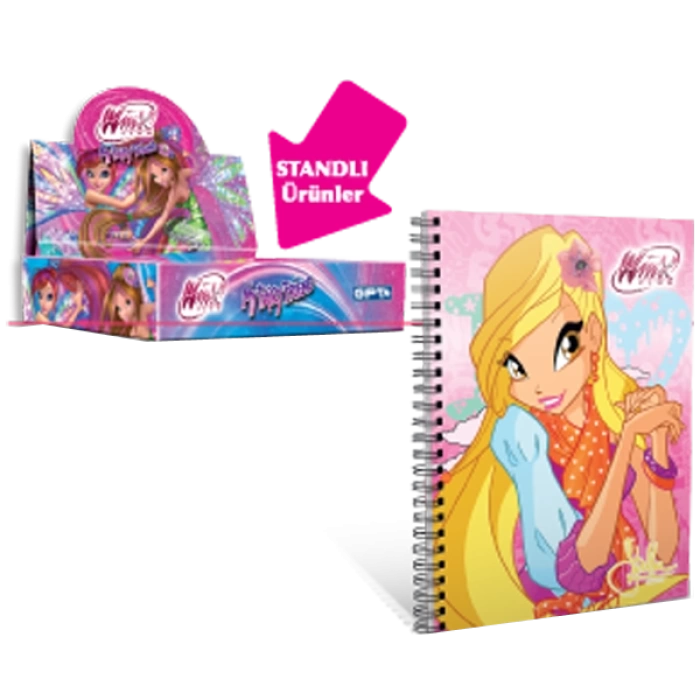 Gıpta Defter Karton Kapak A6 Winx Club ( 36 Lı Stand ) 3120