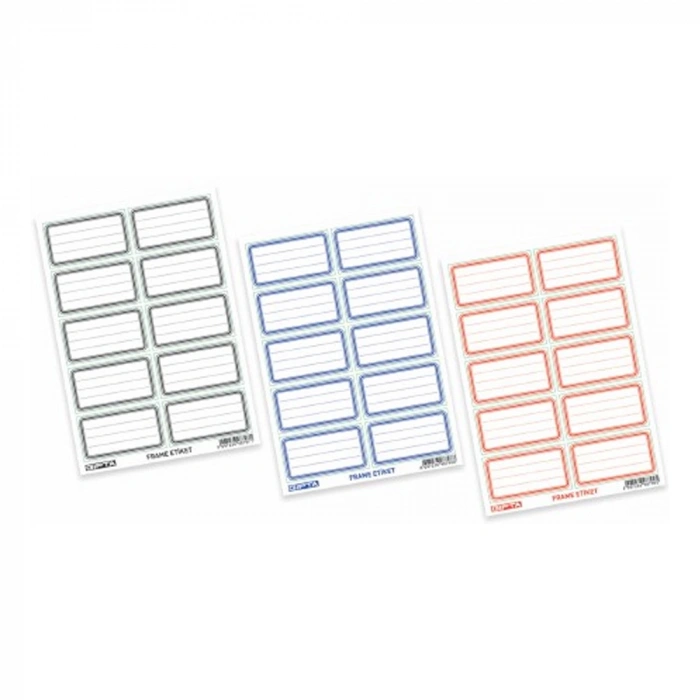 Gıpta Okul Etiketi Frame Siyah 3 Yp