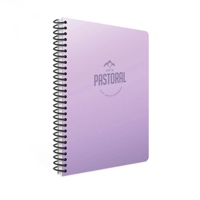 Gıpta Spiralli Plastik Kapak Defter Pastoral 17x24 72 Yp Çiz.
