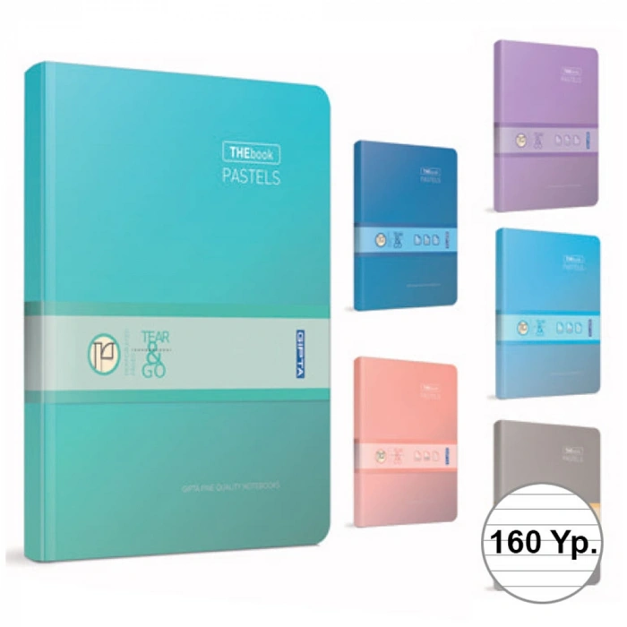 Gıpta Thebook Pastels İp.dkş.sert Kapak Defter 20x28 160 Yp Çizgisiz