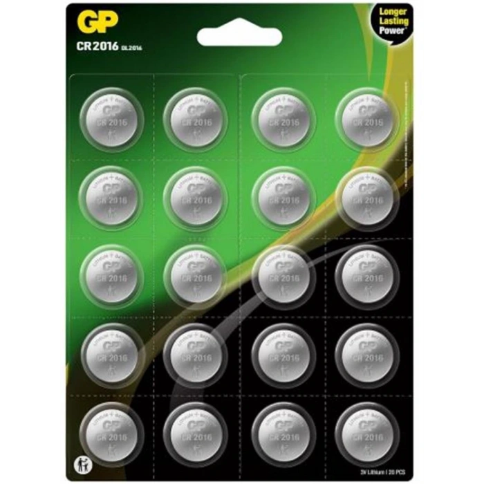 Gp Cr2016-2caı20 3v Lityum Pil 20 Li Kart