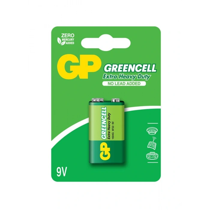 Gp Greencel 9v Çinko Pil Tekli Paket Gp1604g-2u1