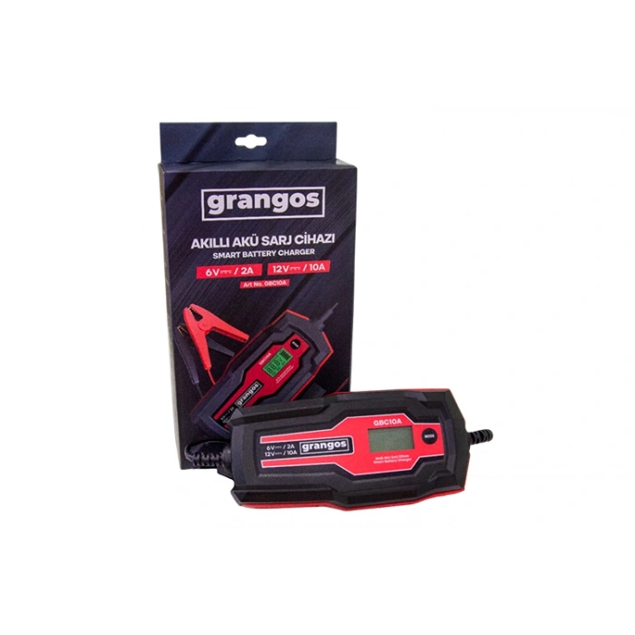 Grangos Gbc10a 6v / 12v 180 Ah Akıllı Dijital Akü Şarj Ve Bakım Cihazı