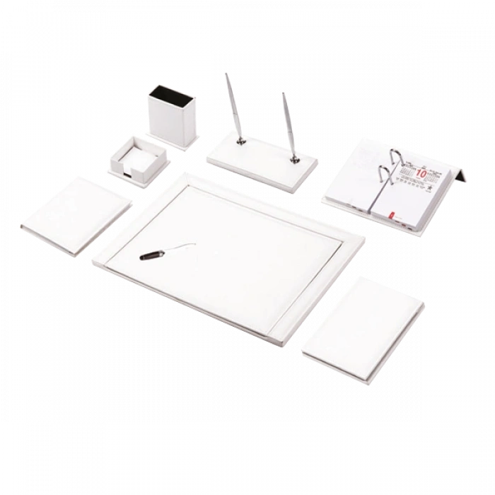 Gülpaş Sümen Takımı 11 Parça Napa Suni Deri Beyaz 921