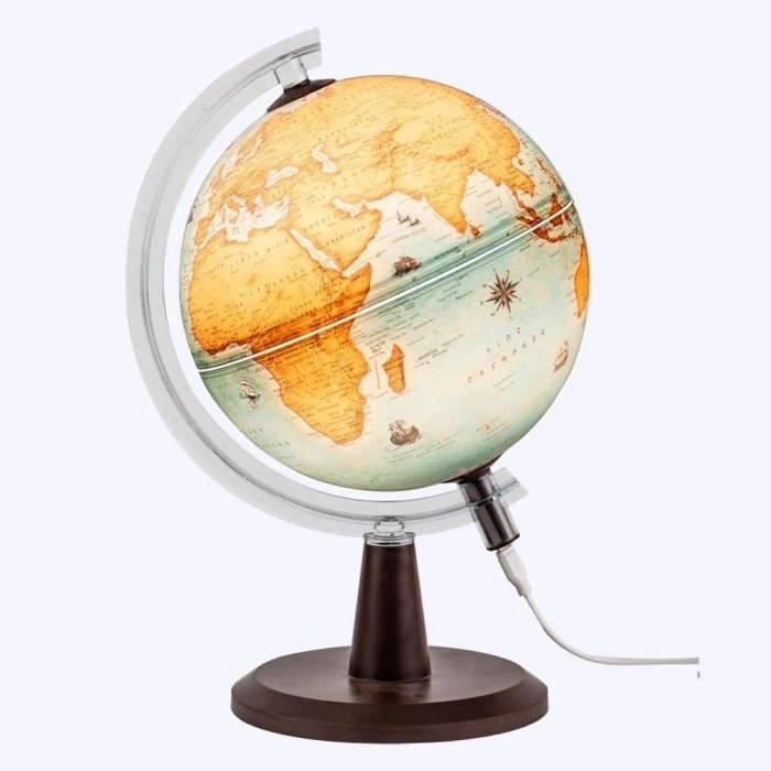 Gürbüz Modern Küre Antik Işıklı 20 Cm 48205