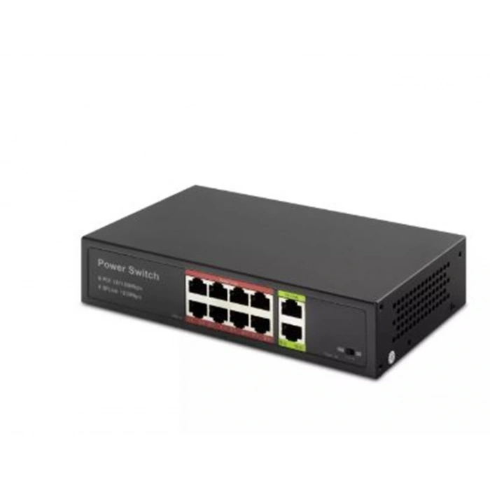 HADRON HD08 POE SWITCH 2UPLINK 8+2 10-100 MBPS 8PORT