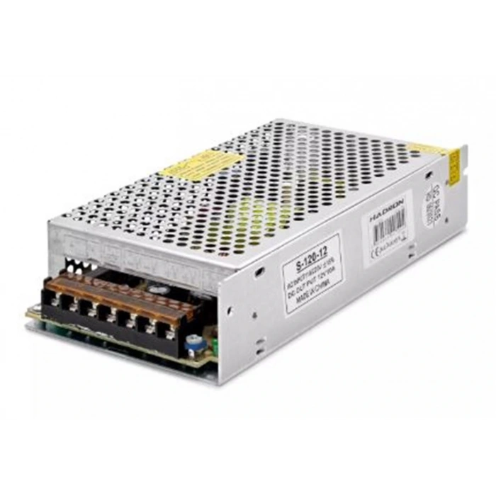 HADRON HD8203 METAL ADAPTÖR 12V 10A 20-10-4CM GÜMÜŞ