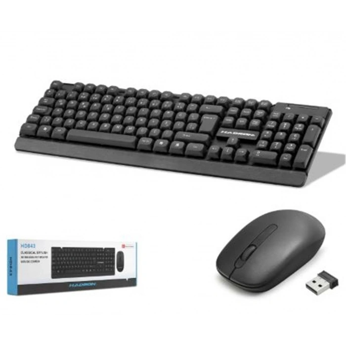 Hadron Hd843 Kablosuz Klavye Ve Mouse Seti - Siyah