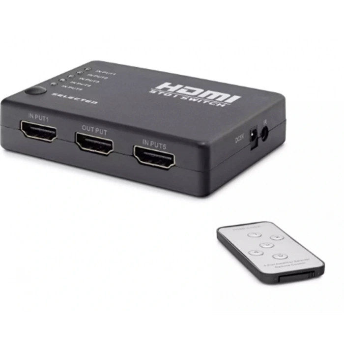 Hadron Hdx1272  5 Port Hdmi Switch 5giriş 1çıkış Kumandalı