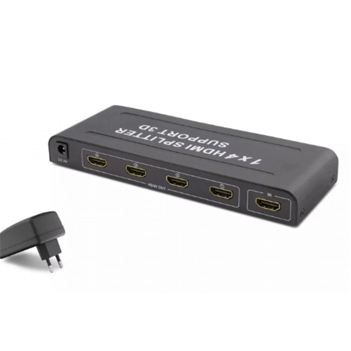 Hadron Hdx1294 4 Port Hdmi Splitter 1.4v 1080p 3d 1-ın 4-out Siyah (giriş 1xhdmı-çıkış 4 Xhdmı)