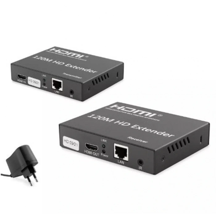 Hadron Hdx1348 120m Hdmi Extender 3840 X 2160 @30hz 4k  Siyah