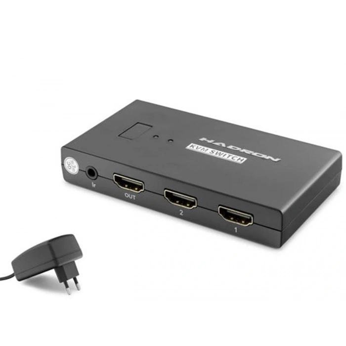 Hadron Hdx1373 2 Port + 4-  Hdmi Kvm Switch Usb Hdmi Kablolu Siyah