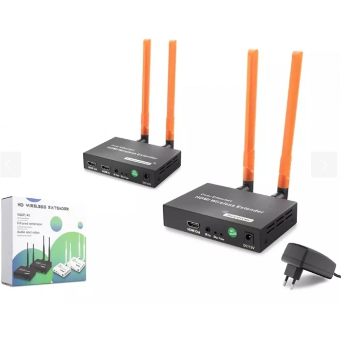 Hadron Hdx1384 300mt Hdmi Wireless Kvm Extender Loop-out Kablosuz 1080p (audio And Video)