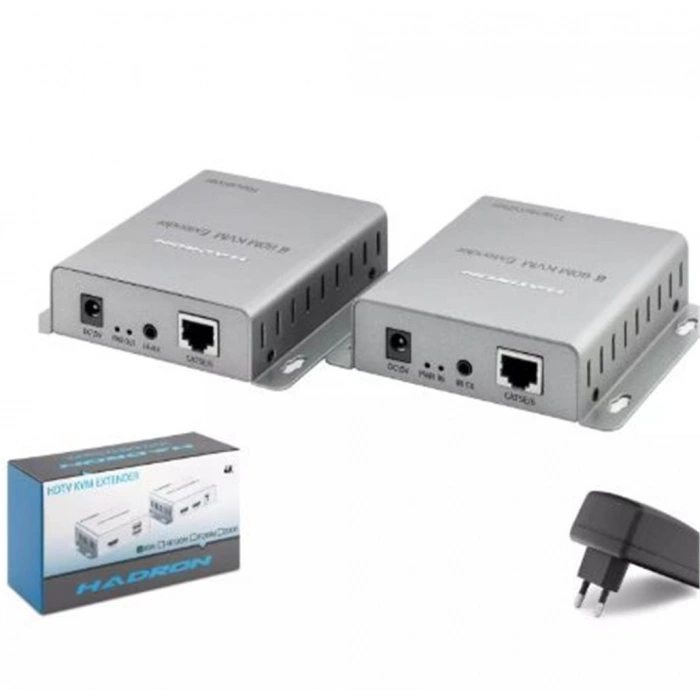 Hadron Hdx1600 Hdmı Kvm Extender 4k 30 Hz 60 M - Gümüş