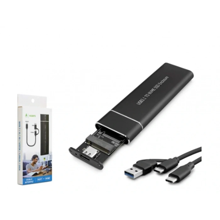 Hadron Hdx1768 Ssd Kutu Type-c3.1 + Usb3.0 Nvme M2