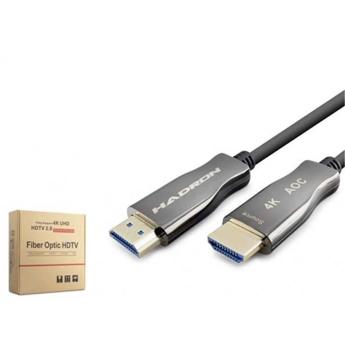 Hadron Hdx2060 Fiber Hdmi Kablo 4k 60hz 60m Siyah