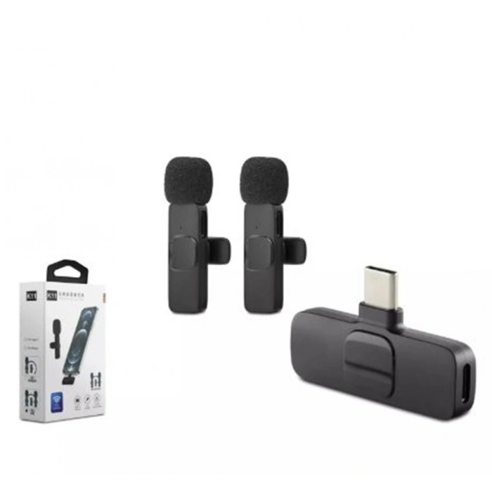 Hadron Hdx2788 Kablosuz 2-mikrofon Type-c Siyah