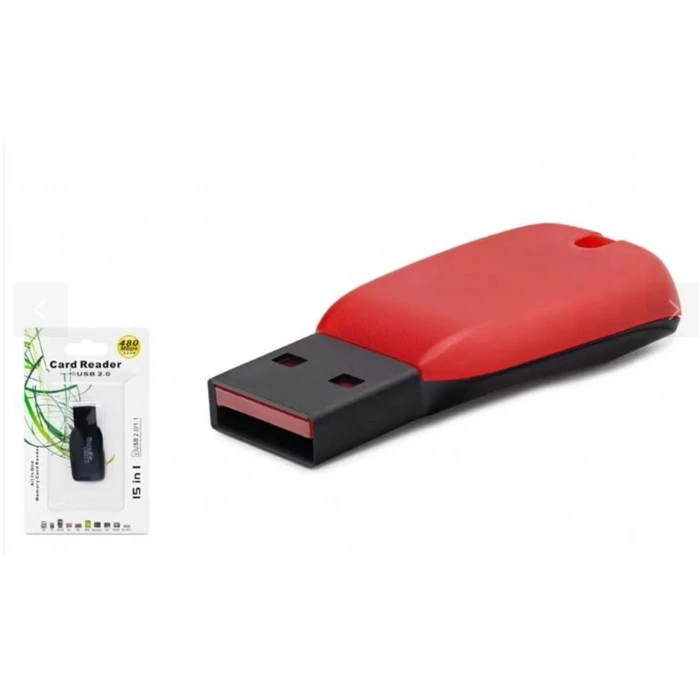 Hadron Hdx7011 Usb Kart Okuyucu Microsd Kırmızı