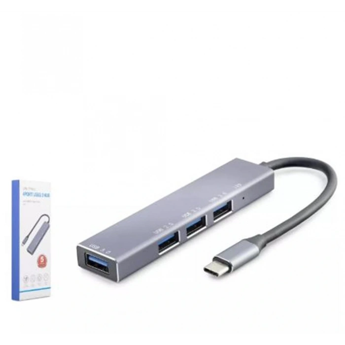 HADRON HDX7043 TYPE-C HUB 4-USB3.0 GRİ