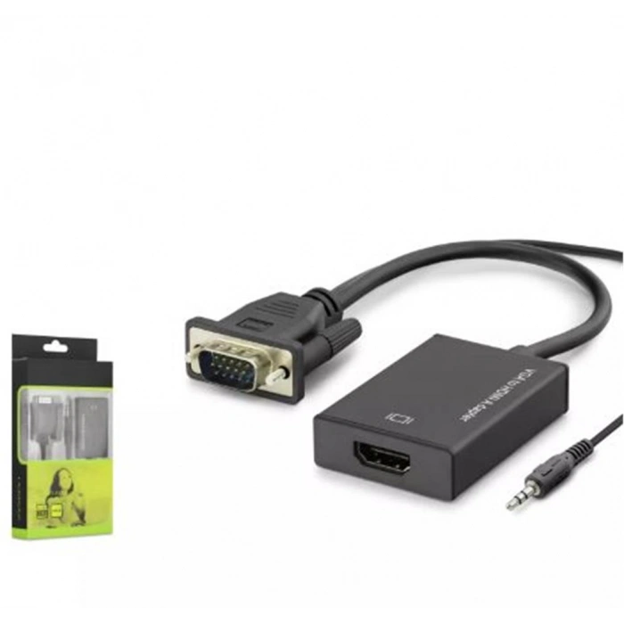 Hadron Hdx7794 Vga To Hdmi F Çevirici + Audio 1080p Siyah