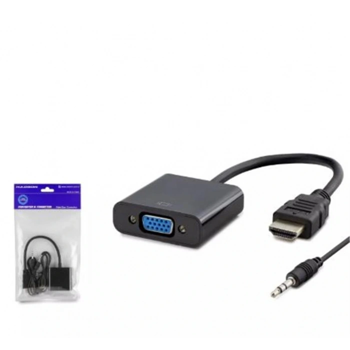 Hadron Hdx7806 Hdmi To Vga F Çevirici + Audio 1080p Ps4 5v Güç Girişli Siyah