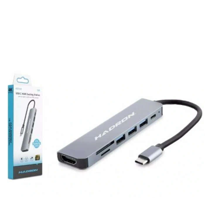 Hadron Hdx7835 Type-c Hdtv Combo Hdmi 4k 30hz 3-usb3.0 + Sd + Tf 7ın1 Gri