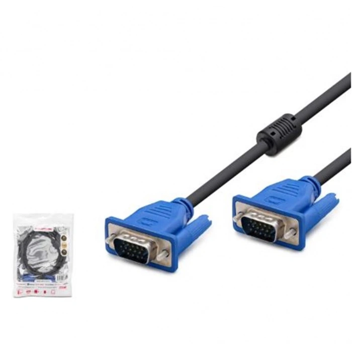 Hadron Hdx7848 Vga Kablo Od 6.0 Mm 3+4 10 M - Siyah Mavi