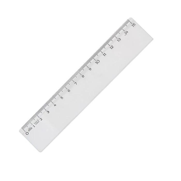 Hatas Geniş Plastik Büro Cetveli 15 Cm 00140